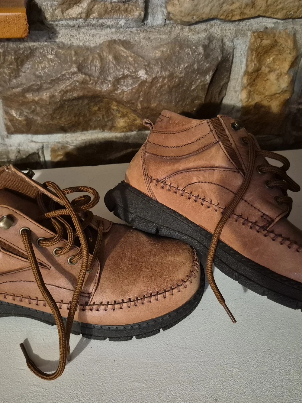 Dr. Scholl's Men's Tan Brown Chukka Lace-Up Boots 7W